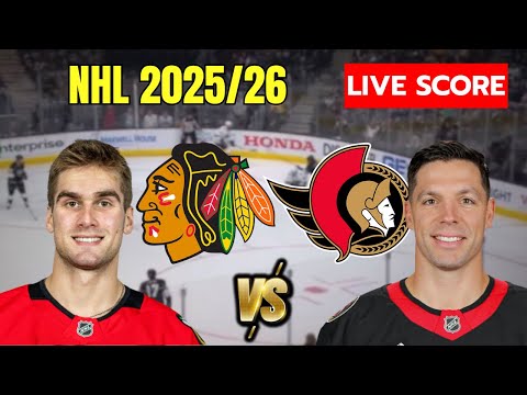 🔴 Chicago Blackhawks vs Ottawa Senators | LIVE NHL Regular Season | Live Score Update