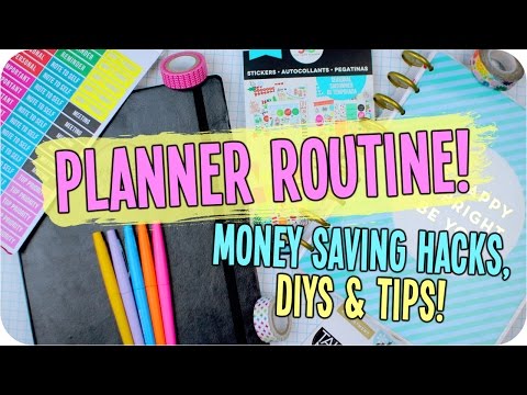 Planner Organization: Hacks, DIYs & Money Saving Tips! Video