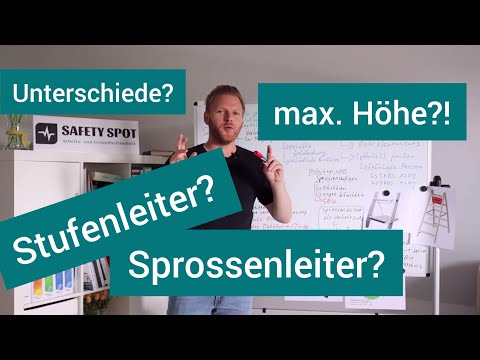 Sprossenleiter noch erlaubt? Was sind Stufenleitern? Einhängetritt erklärt