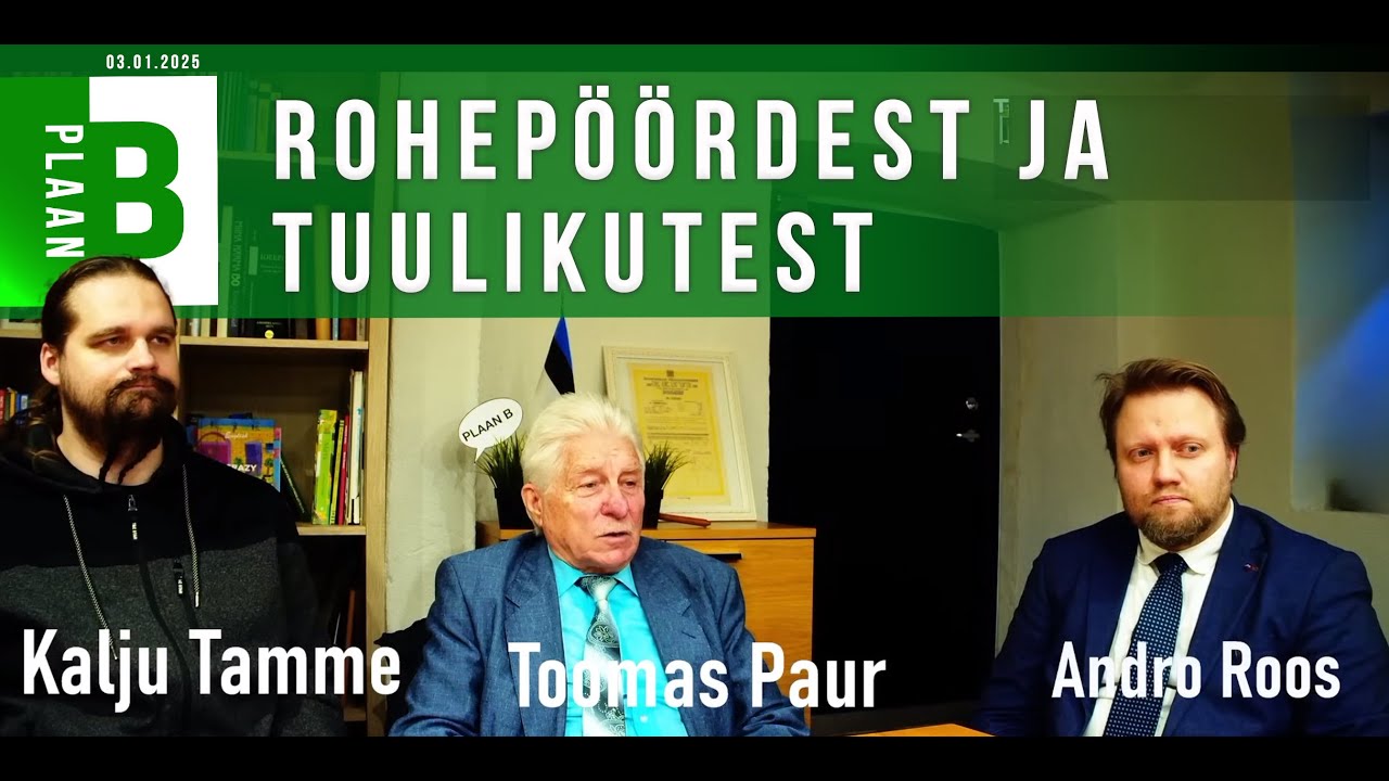 Toomas Pauri autorisaade rohepöördest ja tuulikutest: külas Kalju Tamme ja Andro Roos.