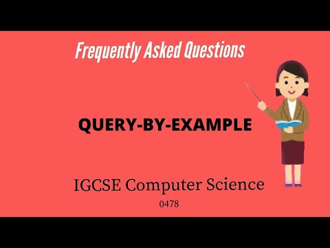 Frequently asked questions|Query-By-Example|IGCSE computer science|FAQs|CODE FOUR