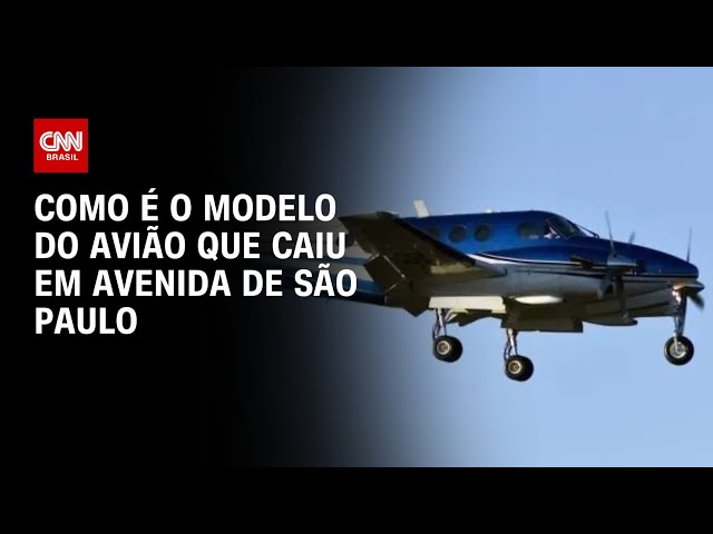 Como é o modelo do avião que caiu em avenida de São Paulo | CNN PRIME TIME