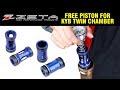 Zeta Fork Suspension Piston for KYB Twin Chamber Forks Blue