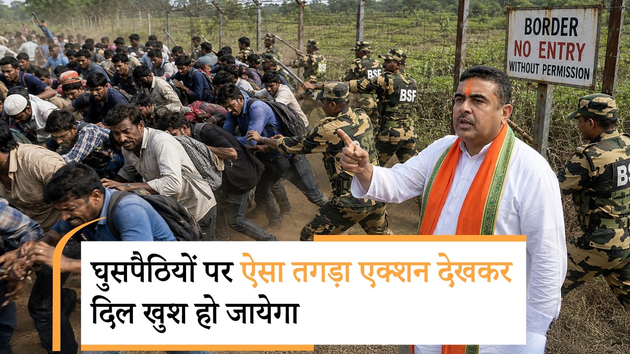Bangladesh Border पर जबरदस्त कोहराम, Suvendu Adhikari ने 10 हजार घुसपैठिये भगाये, कई अब भी लाइन में