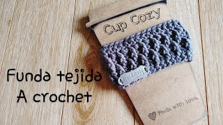 ☕ Funda Para Vaso de Café Tejida a Crochet ☕ Intermedio