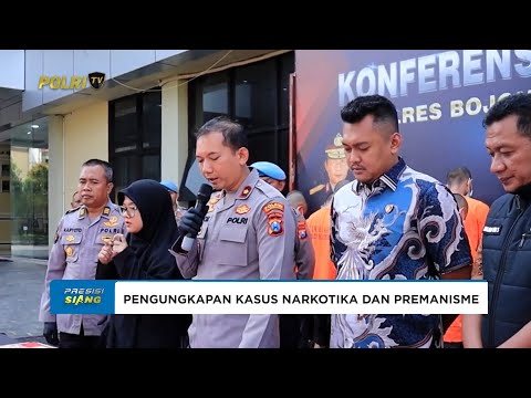 POLRES BOJONEGORO UNGKAP 17 KASUS NARKOTIKA DAN AMANKAN 6 PREMAN
