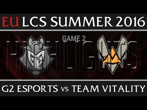 G2 Esports vs Vitality Game 2 Highlights, EU LCS W9D1 Summer 2016 Season 6, G2 vs VIT G2