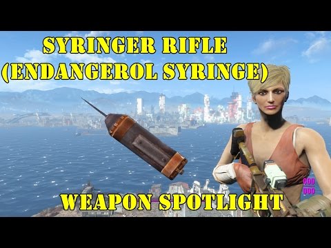 Fallout 4: Weapon Spotlights: Syringer Rifle With Endangerol Syringe