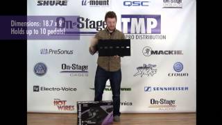 Video thumbnail for GPB3000 Guitar Pedalboard with Bag by On-Stage