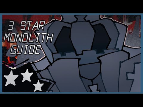 3 Stars MONOLITH Guide // Roblox The Battle Bricks 