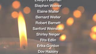 Cincinnati Jewish Community Memorial August 2019-July 2020