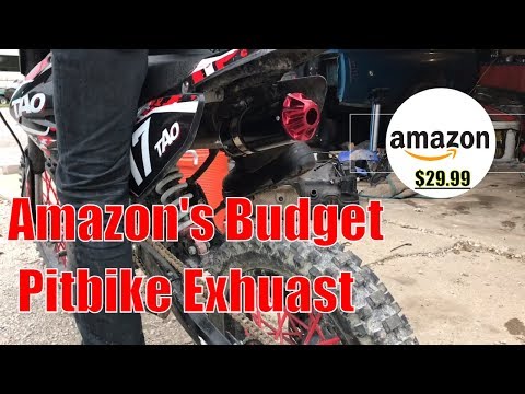 Pitbike Exhaust Review and Install