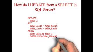 How do I UPDATE from a SELECT in SQL Server?