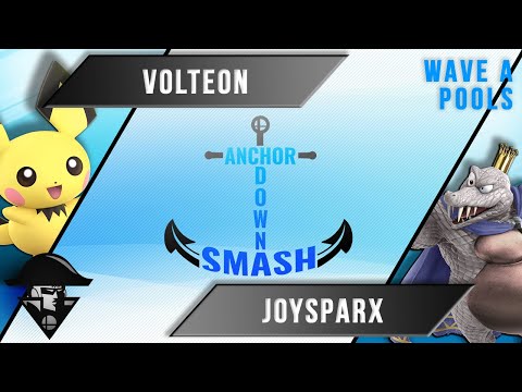 ADS 13 - Ultimate Singles - Volteon (Pichu) VS JoySparx (Mii Brawler, King K. Rool) - Wave A Pools