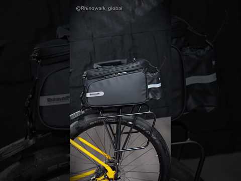 Turbocharged Storage: The Expandable Bike Rack Bag!🚴‍♂️🔧💨#rhinowalk  #cycling