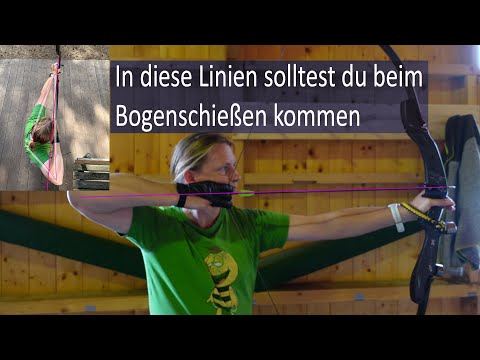 Grundtechnik Bogenschießen (8) Kraftlinien, "Kraftdreieck"