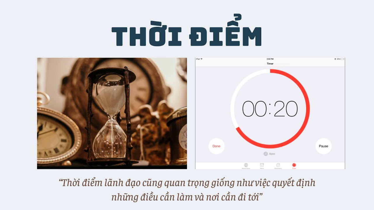 Nguyên tắc 19: THỜI ĐIỂM
