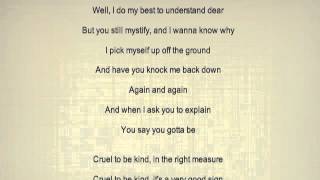 Cruel to be Kind Letters to Cleo Lyrics