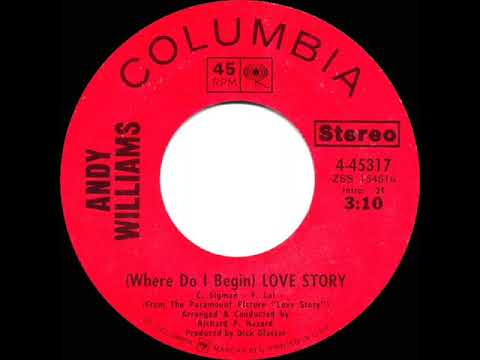1971 HITS ARCHIVE: (Where Do I Begin) Love Story - Andy Williams (stereo 45--#1 A/C)