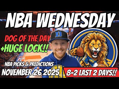 NBA Picks Today Wednesday 11/26/2025 | Free NBA Best bets, Predictions and NBA Player Props Today