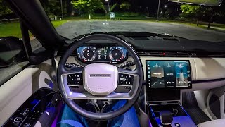 2025 Range Rover Autobiography LWB - POV Night Drive (Binaural Audio)
