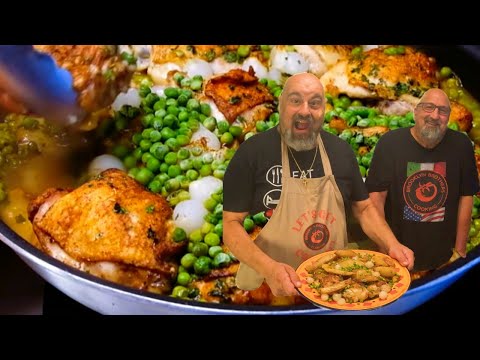 The BEST Chicken Vesuvio You’ll Ever Taste! 🍋🍗 Easy Italian Recipe