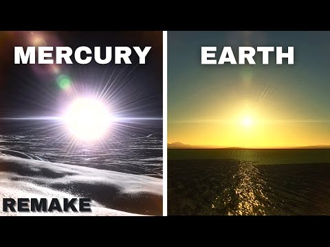 Sunrise from other planets and moons (Our Solar System) [Remake]