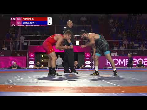 1/8 FS - 86 kg: D. FISCHER (GER) v. F. JABBAROV (AZE)