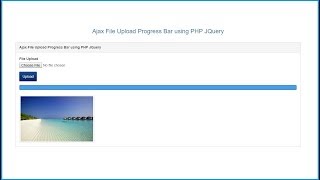 Jquery Ajax File Upload with Progress Bar in PHP