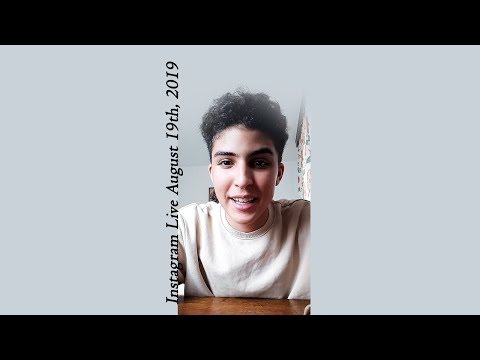 Lukas Alexander Instagram Live (August 19th, 2019)
