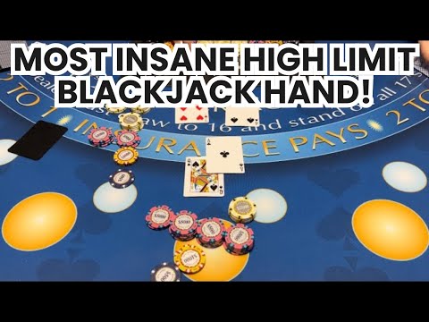 Blackjack | $600,000 Buy In | The Most Insane High Limit Blackjack Hand I Have Ever Had!