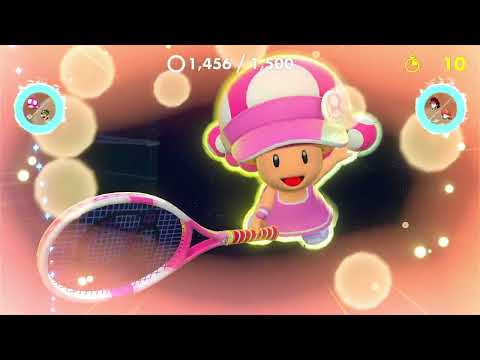 Mario Tennis Aces - Ring Shot - Point Challenge (Expert) - Toadette (me), Pauline, Luigi and Daisy