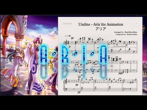 [Piano] Undine -【Aria the Animation】 (Sheet Music - Sonatina)