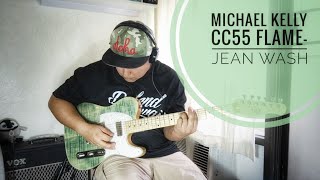 Video thumbnail for New Guitar! Michael Kelly CC55 Flame-Blue Jean Wash Unboxing and Demo by Carlos Murga Music