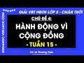 Vở bài tập Hoạt động trải nghiệm Lớp 5 Tuần 15 - Trang 29, 30