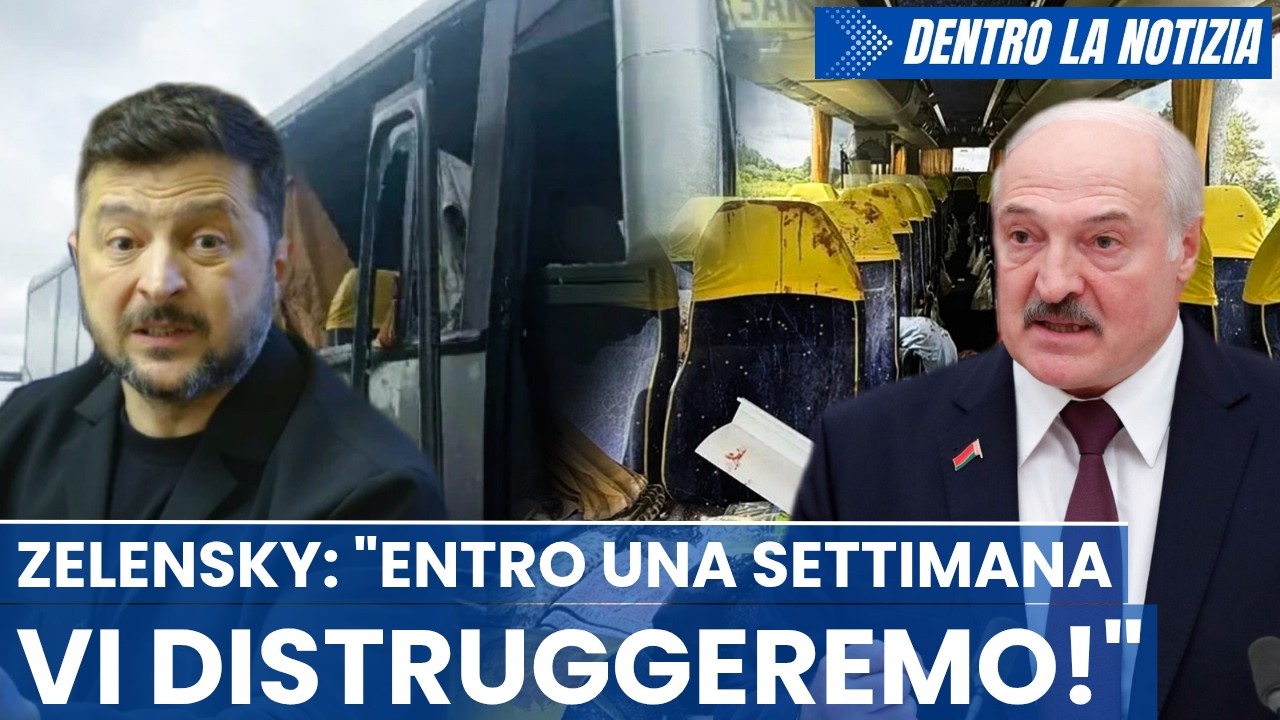 Zelensky ULTIMATUM a Lukashenko: rimuovete i radar difesa aerea entro 1 settimana o li distruggeremo