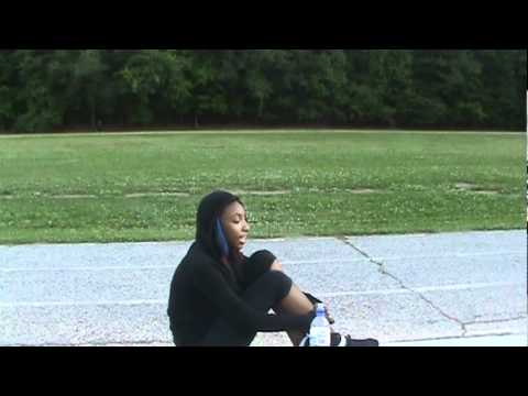 13 Year Old Micah Hudgins singing (Cater 2 You by: Destiny's Child) after running track