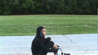 13 Year Old Micah Hudgins singing (Cater 2 You by: Destiny's Child) after running track