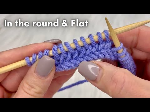 How to Knit the Herringbone Stitch in the Round