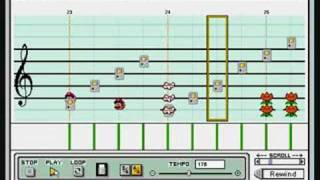 Brahms' Lullaby Mario Paint Composer