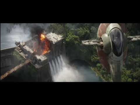 The Mandalorian Slave 1  vs  TIE Fighters