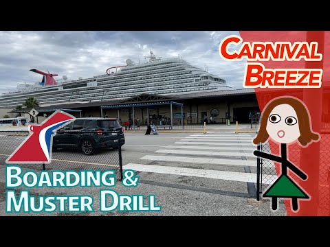 Thumbnail for Carnival Breeze: Boarding, muster drill, and cabin tour in Galveston!