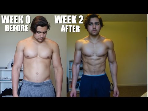REALISTIC Body Transformation | 2 Week Bulk To Cut Natural