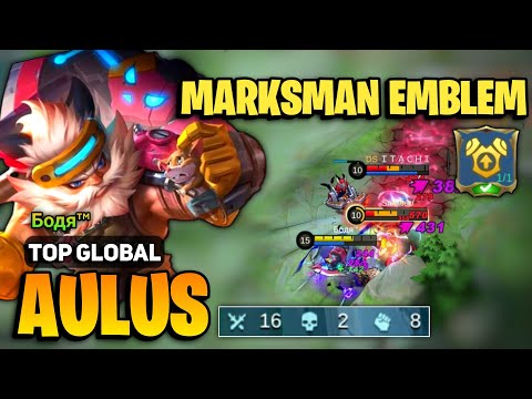 AULUS HYPER Meta Marksman Emblem [ Top Global Aulus Best Build ] By Бодя™ - Mobile Legends