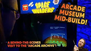 I'm at a NEW ARCADE MUSEUM that's being built in the UK! Behind-The-Scenes Early Access!