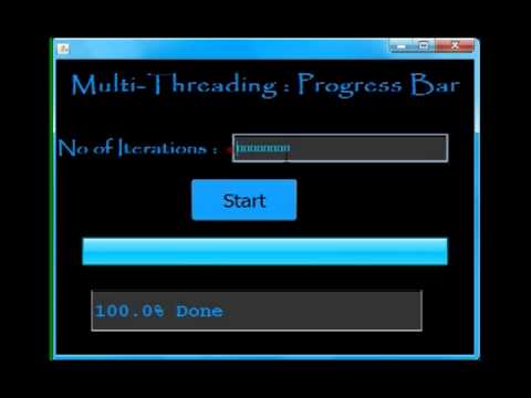 Java Progress Bar Using Multi Threading Netbeans