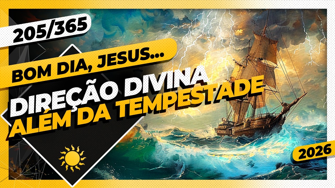 DIREÇÃO DIVINA: ALÉM DA TEMPESTADE - Bom dia, Jesus! 205/365 (2026)