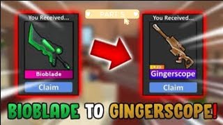 Unbelievable Trades! Bioblade to Gingerscope series MM2 | Trading Montage Part 4 | 30-Day Challenge