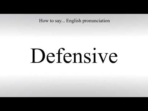 How To Pronounce Defensive - How To Say: American pronunciation