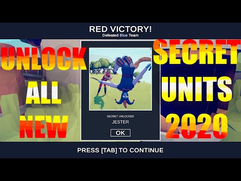 TABS - HOW TO UNLOCK ALL SECRET UNITS NOV - 2020